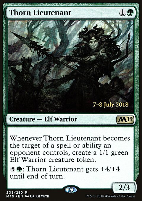 Thorn Lieutenant, Core Set 2019 Promos #203s, Magic: The Gathering card