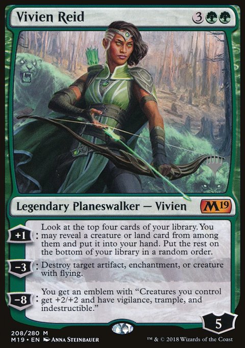 Vivien Reid, Core Set 2019 Promos #208p, Magic: The Gathering card
