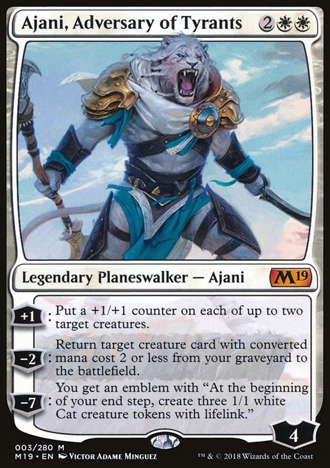 Ajani, Adversary of Tyrants, Core Set 2019 #3, Magic: The Gathering card