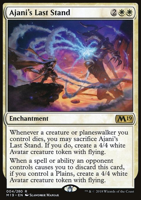 Ajani's Last Stand, Core Set 2019 #4, Magic: The Gathering card