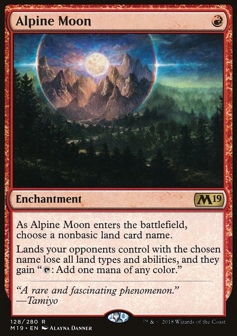 Alpine Moon, Core Set 2019 #128, Magic: The Gathering card