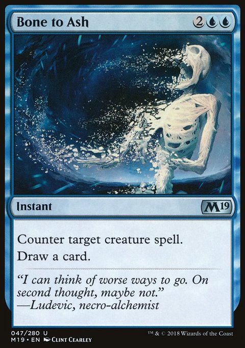 Bone to Ash, Core Set 2019 #47, Magic: The Gathering card