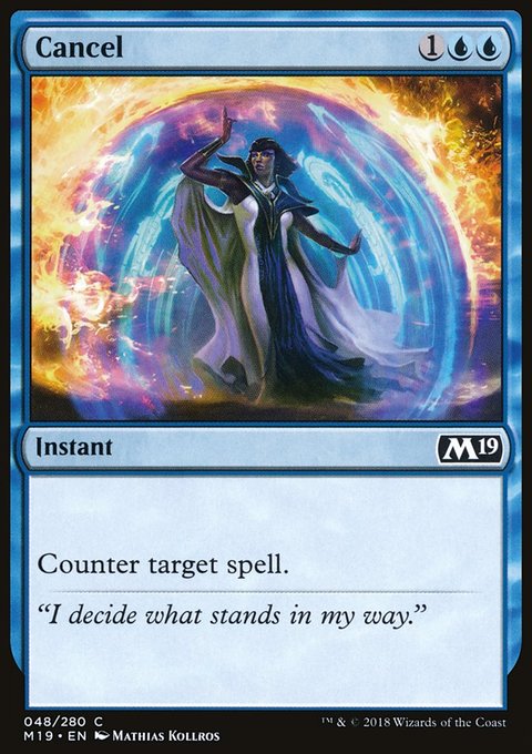 Cancel, Core Set 2019 #48, Magic: The Gathering card