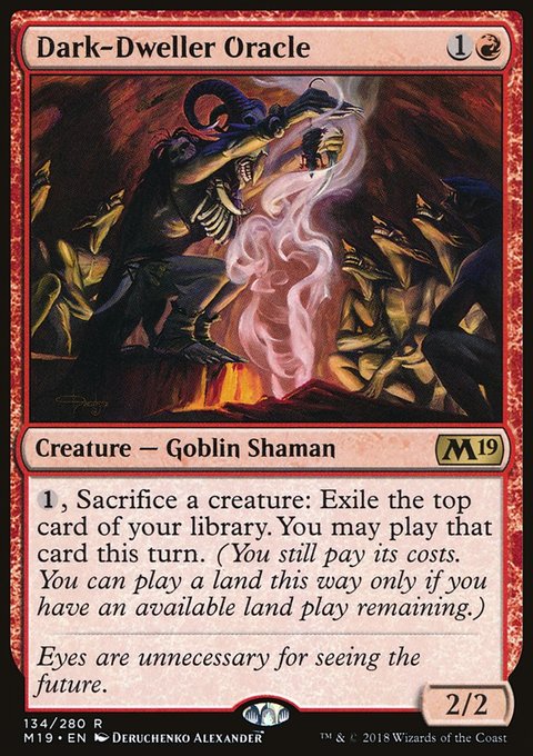 Dark-Dweller Oracle, Core Set 2019 #134, Magic: The Gathering card