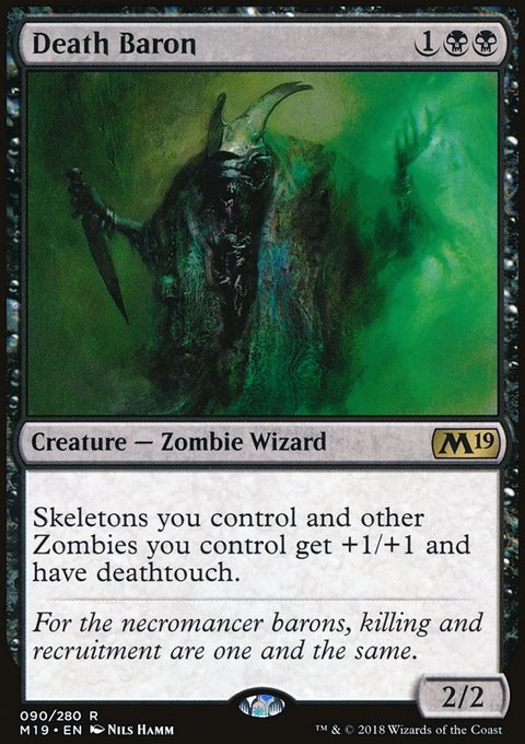 Death Baron, Core Set 2019 #90, Magic: The Gathering card