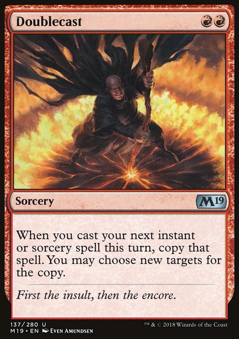 Doublecast, Core Set 2019 #137, Magic: The Gathering card