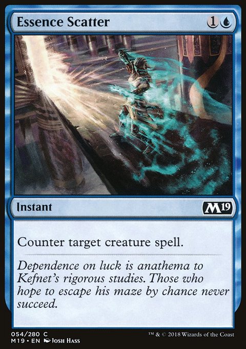 Essence Scatter, Core Set 2019 #54, Magic: The Gathering card