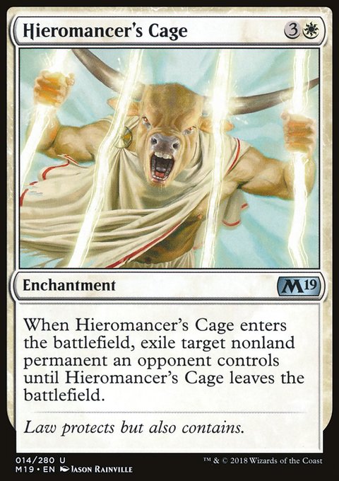 Hieromancer's Cage, Core Set 2019 #14, Magic: The Gathering card