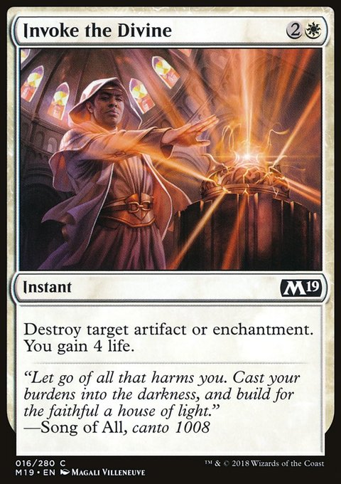 Invoke the Divine, Core Set 2019 #16, Magic: The Gathering card