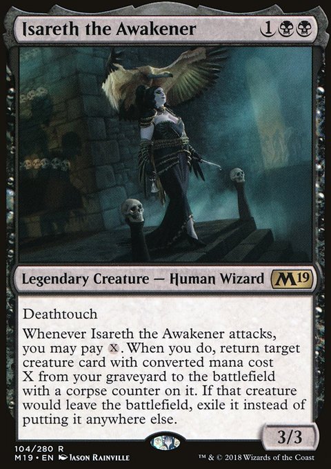 Isareth the Awakener, Core Set 2019 #104, Magic: The Gathering card