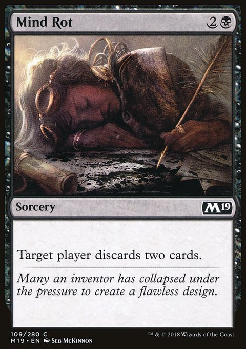 Mind Rot, Core Set 2019 #109, Magic: The Gathering card