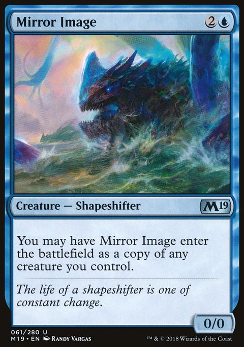 Mirror Image, Core Set 2019 #61, Magic: The Gathering card