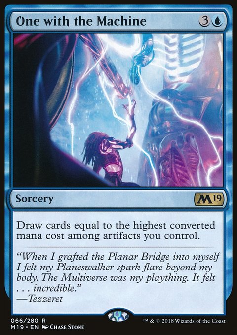 One with the Machine, Core Set 2019 #66, Magic: The Gathering card