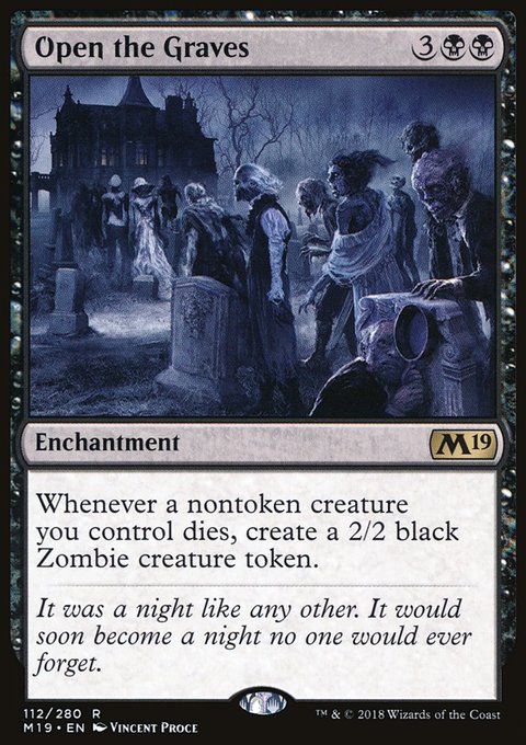 Open the Graves, Core Set 2019 #112, Magic: The Gathering card