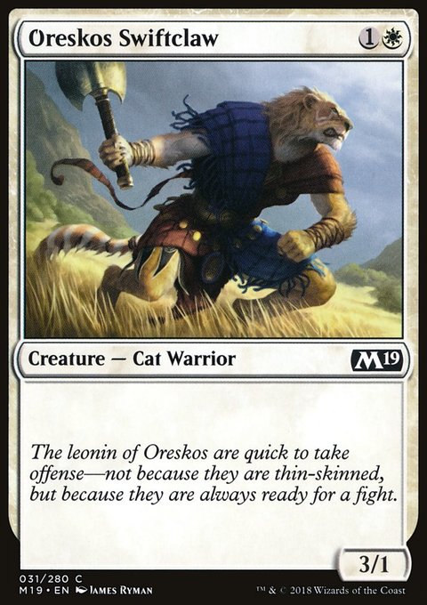 Oreskos Swiftclaw, Core Set 2019 #31, Magic: The Gathering card