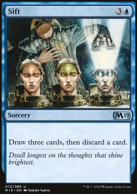 Sift, Core Set 2019 #72, Magic: The Gathering card