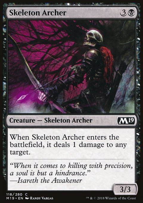 Skeleton Archer, Core Set 2019 #118, Magic: The Gathering card