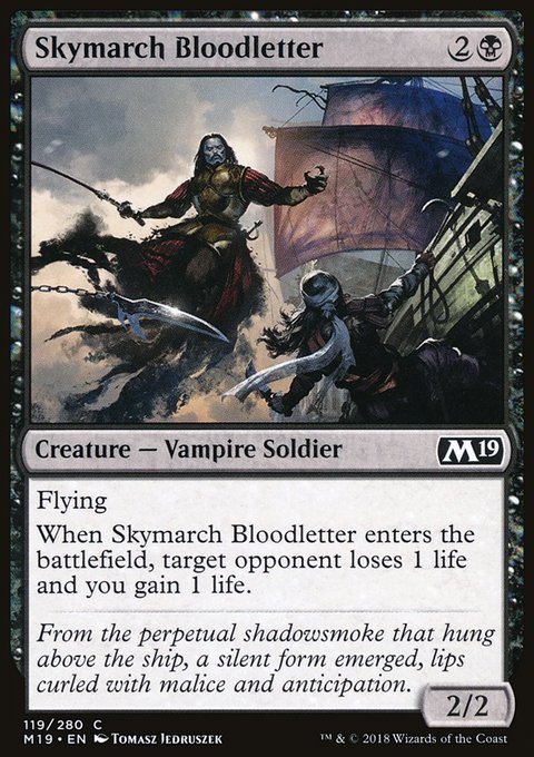 Skymarch Bloodletter, Core Set 2019 #119, Magic: The Gathering card