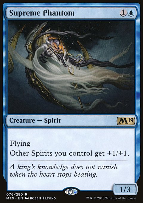 Supreme Phantom, Core Set 2019 #76, Magic: The Gathering card