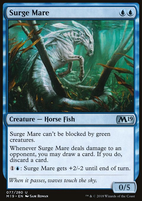 Surge Mare, Core Set 2019 #77, Magic: The Gathering card