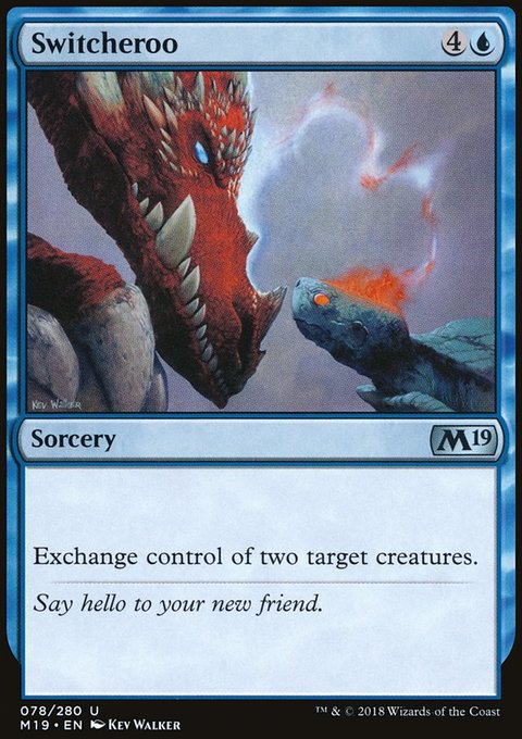 Switcheroo, Core Set 2019 #78, Magic: The Gathering card