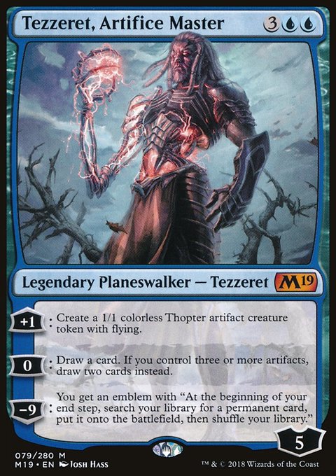 Tezzeret, Artifice Master, Core Set 2019 #79, Magic: The Gathering card