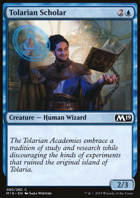 Tolarian Scholar, Core Set 2019 #80, Magic: The Gathering card