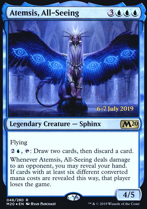 Atemsis, All-Seeing, Core Set 2020 Promos #46s, Magic: The Gathering card