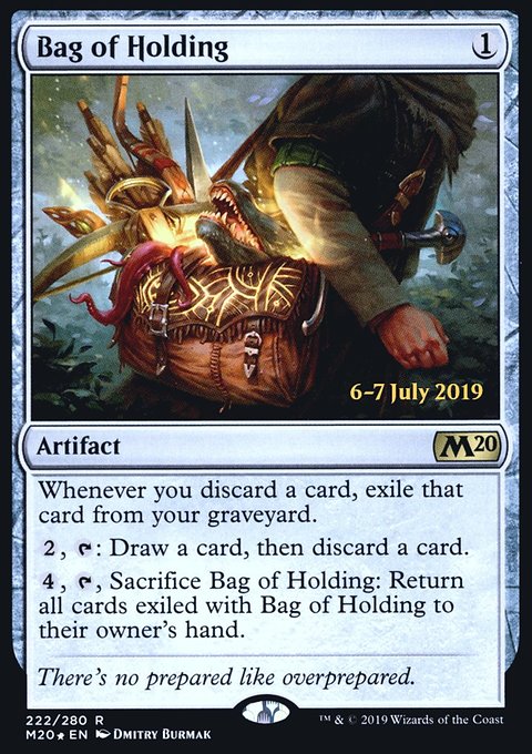 Bag of Holding, Core Set 2020 Promos #222s, Magic: The Gathering card