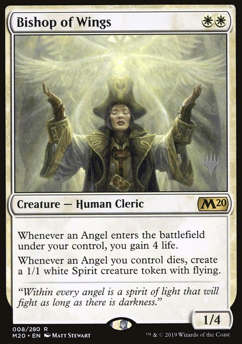 Bishop of Wings, Core Set 2020 Promos #8p, Magic: The Gathering card