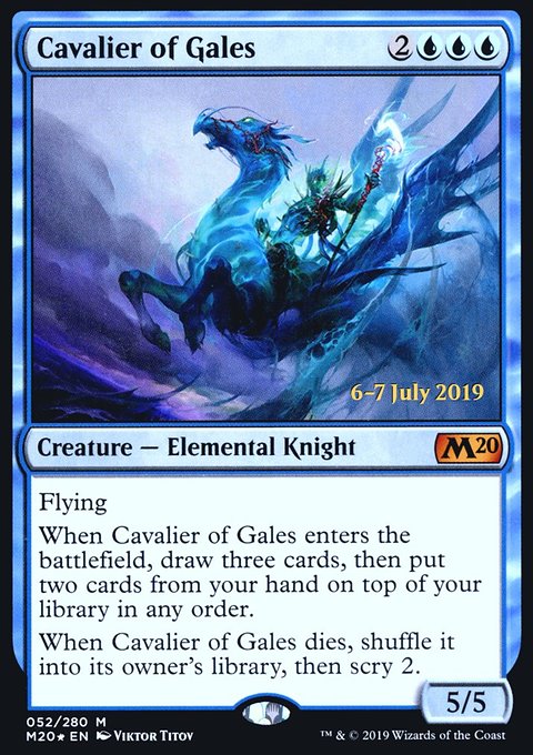 Cavalier of Gales, Core Set 2020 Promos #52s, Magic: The Gathering card