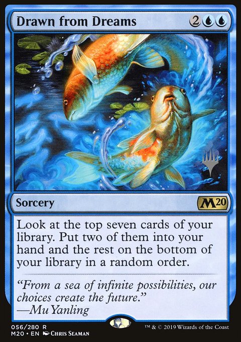 Drawn from Dreams, Core Set 2020 Promos #56p, Magic: The Gathering card
