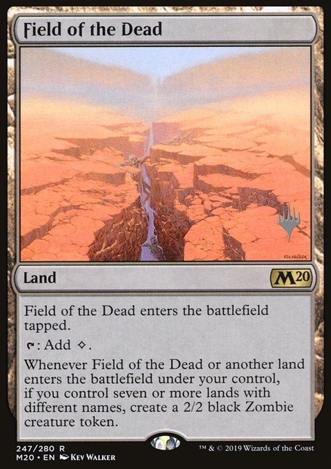 Field of the Dead, Core Set 2020 Promos #247p, Magic: The Gathering card