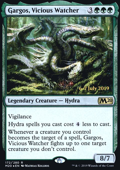 Gargos, Vicious Watcher, Core Set 2020 Promos #172s, Magic: The Gathering card