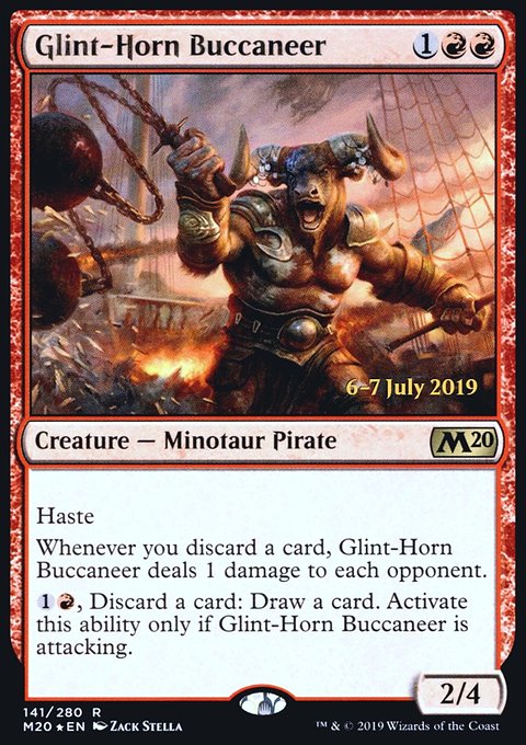 Glint-Horn Buccaneer, Core Set 2020 Promos #141s, Magic: The Gathering card