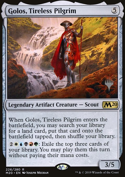Golos, Tireless Pilgrim, Core Set 2020 Promos #226p, Magic: The Gathering card