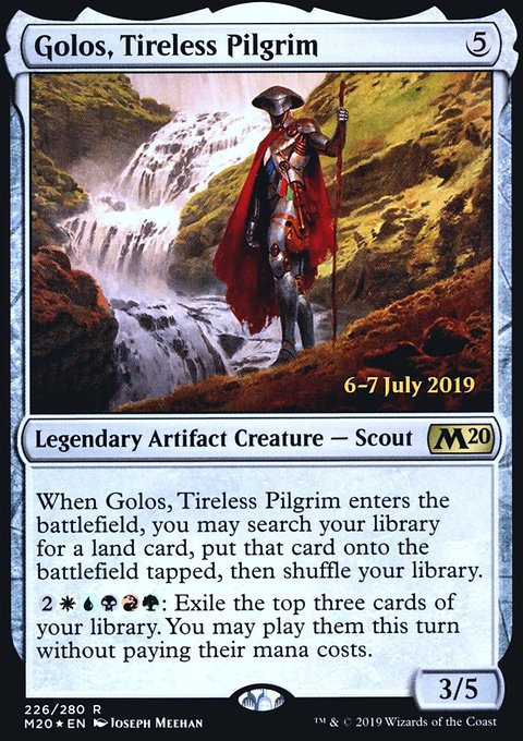 Golos, Tireless Pilgrim, Core Set 2020 Promos #226s, Magic: The Gathering card