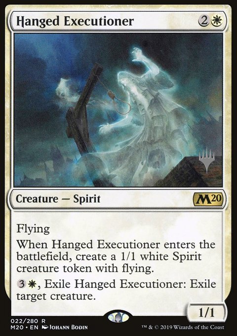 Hanged Executioner, Core Set 2020 Promos #22p, Magic: The Gathering card