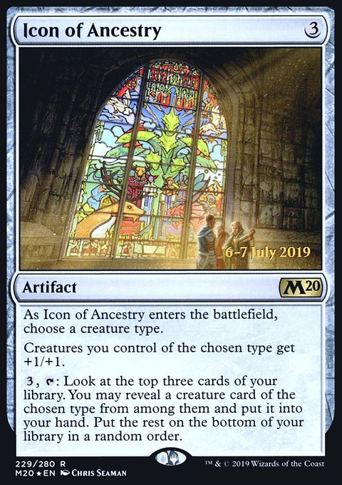 Icon of Ancestry, Core Set 2020 Promos #229s, Magic: The Gathering card