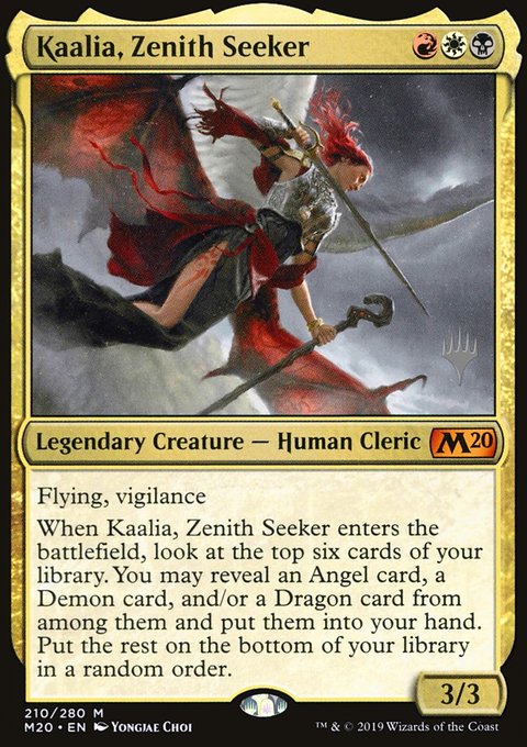 Kaalia, Zenith Seeker, Core Set 2020 Promos #210p, Magic: The Gathering card