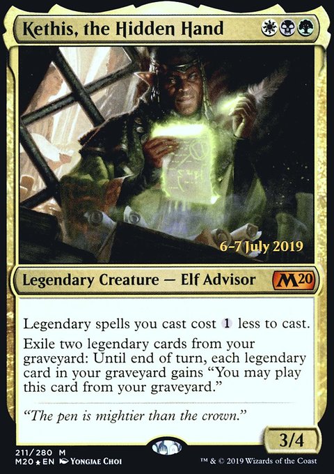 Kethis, the Hidden Hand, Core Set 2020 Promos #211s, Magic: The Gathering card