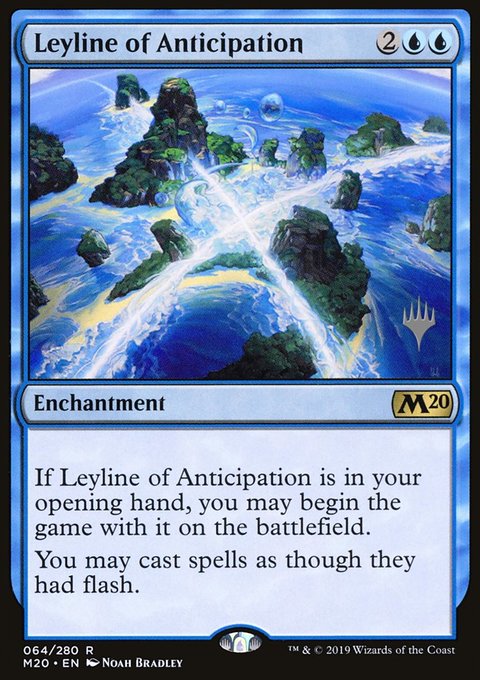 Leyline of Anticipation, Core Set 2020 Promos #64p, Magic: The Gathering card