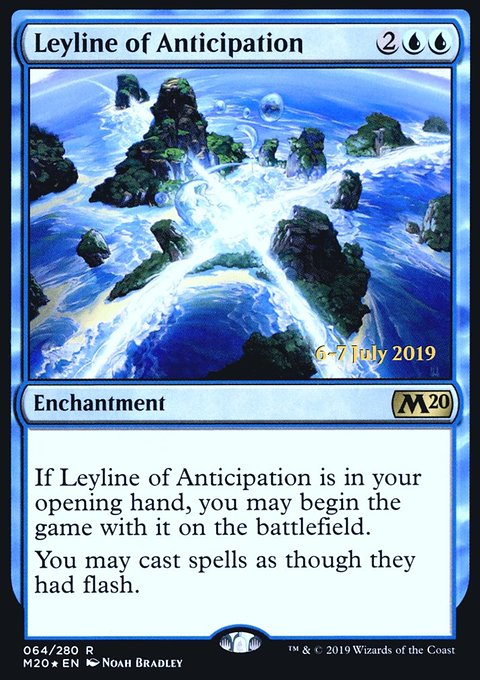 Leyline of Anticipation, Core Set 2020 Promos #64s, Magic: The Gathering card