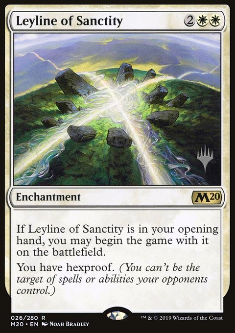 Leyline of Sanctity, Core Set 2020 Promos #26p, Magic: The Gathering card