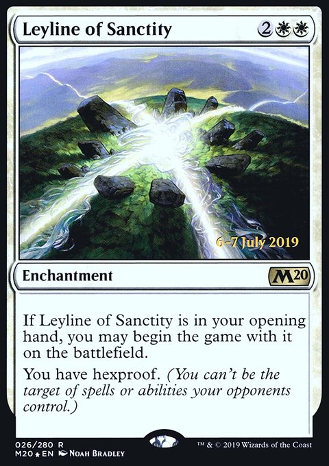 Leyline of Sanctity, Core Set 2020 Promos #26s, Magic: The Gathering card