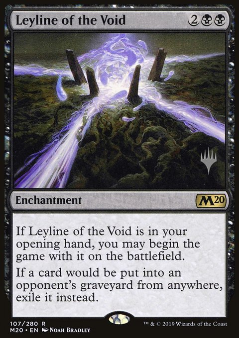 Leyline of the Void, Core Set 2020 Promos #107p, Magic: The Gathering card