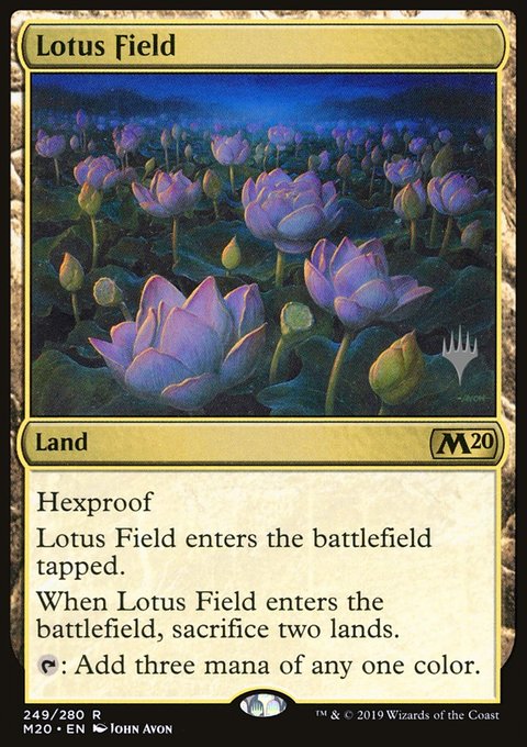 Lotus Field, Core Set 2020 Promos #249p, Magic: The Gathering card