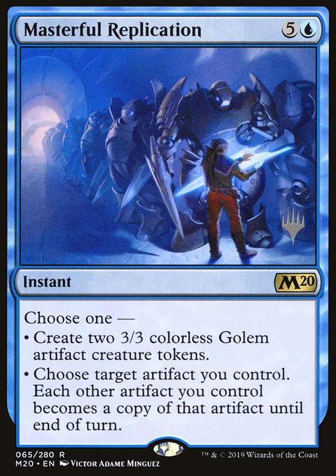Masterful Replication, Core Set 2020 Promos #65p, Magic: The Gathering card