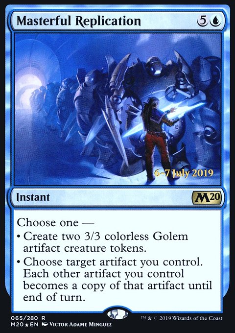 Masterful Replication, Core Set 2020 Promos #65s, Magic: The Gathering card