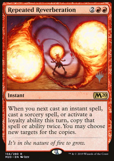 Repeated Reverberation, Core Set 2020 Promos #156p, Magic: The Gathering card